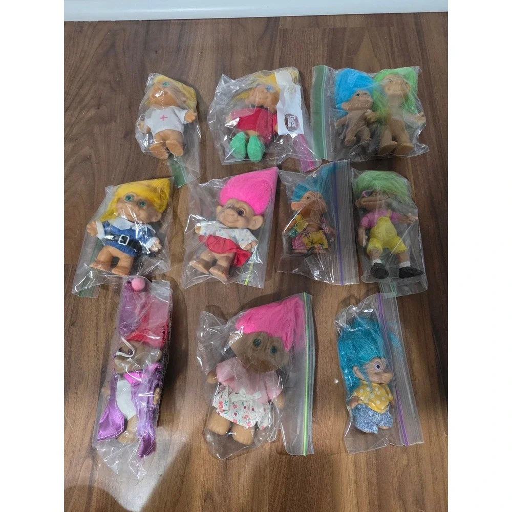 Vintage Troll Doll Lot 11 pieces 90s Nostalgia Toys